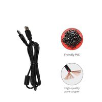 Cable de Extensión USB Macho a Macho de Cobre Desnudo con Núcleo de Ferrita, 100 cm, 24+28AWG, 4 Hilos, Cable de Carga y Datos USB