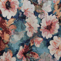 Tela Jacquard con pintura al óleo de flores, ropa de contorno rígido, media falda, bolsa, Textiles para el hogar, hilo tejido, técnica teñida, tapicería