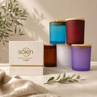 Boîtes à bougies blanches personnalisées avec logo, emballage de luxe rigide pour bougies et pots avec couvercle, pour emballages cadeaux haut de gamme
