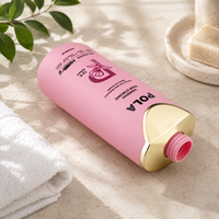 Bouteille de shampoing en plastique PE avec pompe lisse, 800 ml, 1000 ml, couleur personnalisée, pour soins quotidiens, conditionneur, gel douche