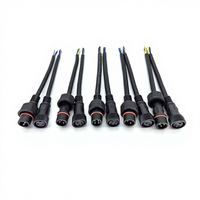 Câble d'extension d'alimentation étanche en cuivre mâle-femelle 2-8 broches pour connecteur LED, classé IP67/IP68 pour bande LED extérieure, camion, bateau
