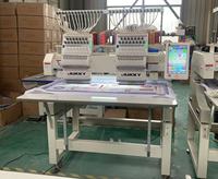 JUKKY 1202 Machine à broder automatique informatisée Double 12/15 aiguilles grande zone de broderie 500x400mm usage domestique chaud vente au détail