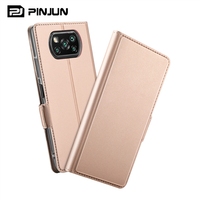 Casing Ponsel Penutup Lipat Kulit Penjualan Terbaik Baru untuk Xiaomi Poco X3 Dompet Slot Kartu NFC Casing Kulit Pu