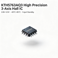 Sensor de Ángulo Hall CONNTEK KTH5763, Bajo Consumo de Energía, Bajo Ruido, Alta Precisión, Sensor de Ángulo Hall 3D, Montaje SMT, I2C