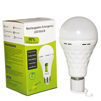 Vente directe d'usine ampoule led portable de bonne qualité haute luminosité contrôle facile rechargeable longue durée lumière de secours