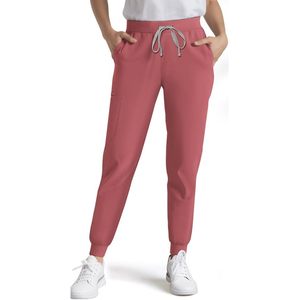 FOXA Medical Scrub Pants Women Jogger Drawstring Mid Rise Cargo Pants Hospital Uniforms Cotton Blends Knitted - Product Image 1