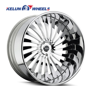 Forged KELUN <strong>WHEELS</strong> 2 PIECE STRUCTURE Chrome Lip Brush Face Concave Rims Forged <strong>Wheels</strong> - Product Image 1