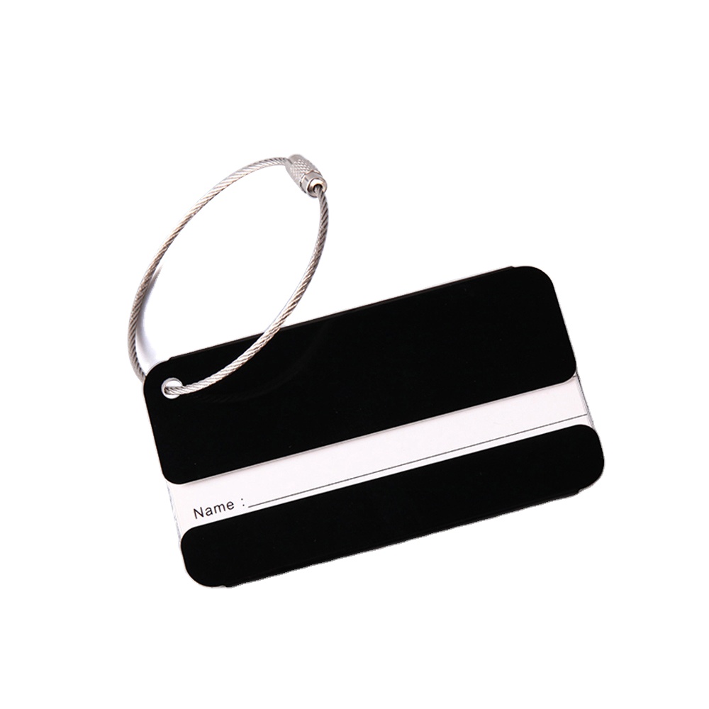Name Tag Engraved Stainless Steel Luggage Tags Metal Bulk