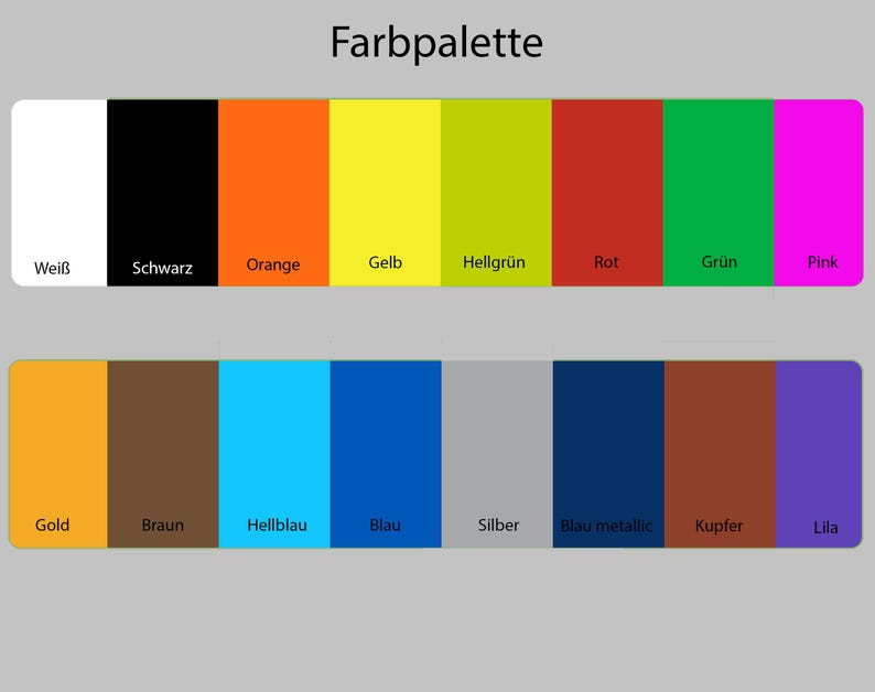 Colores personalizados