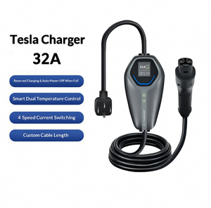 Chargeur Tesla EV NACS J1772, pistolet de charge portable 32A 7KW IP55 avec écran LED pour véhicule électrique, maison, extérieur - Product Image 2
