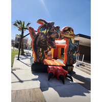 Château gonflable commercial en PVC pour enfants, trampoline dinosaure, maison de saut gonflable pour l'intérieur et l'extérieur