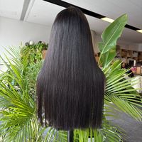 Promotion Perruque Bob Bandeau Vietnamienne SDD Lisse Baguette Sans Colle 100% Cheveux Humains Faits à la Machine pour Femmes Noires