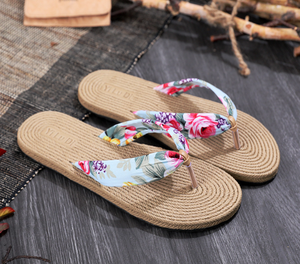 Scarpe Estive da Donna Nuove Ciabatte alla Moda con Stampa Floreale Infradito <span class=keywords><strong>Sandali</strong></span> - Product Image 5