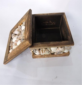 Boîte à bijoux, coquille, manuel, bijoux en bois, cadeau, travail manuel - Product Image 4