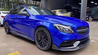Lèvre de pare-chocs avant en fibre de carbone de style PSM pour Mercedes Benz W205 Classe C C300 C43 C63s berline 2015-2021 Kit carrosserie de lèvre avant