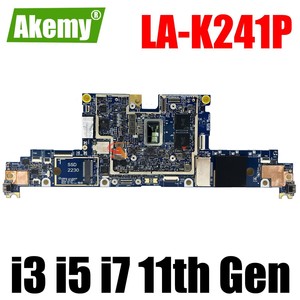 Pour Dell Latitude 7320 carte mère d'ordinateur portable LA-K241P 0TNW0H 0H239K 0P00J4 i5 i7 11e génération RAM 8G 16G carte mère 13 2-en-1 - Product Image 2