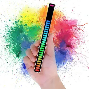 32 Bit Music Level Indicator Aluminum Bar Voice Sound Control Audio Spectrum RGB Light