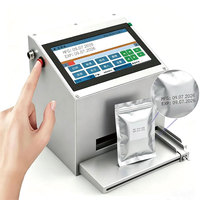 Solution d'impression TIJ complète de 12,7 mm, codeur à jet d'encre de bureau pour la marquage de la date, du numéro de lot, du code QR, du logo sur l'emballage