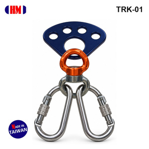 Kit de Anclaje para Escalada en Gimnasio, Placa de Anclaje de Aluminio Multiagujeros, 2 Mosquetones de Acero Inoxidable con Cierre de Rosca, OEM Taiwán - Product Image 1