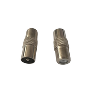 Adaptador RF F Hembra a K/TV J Macho, Conector Coaxial F Hembra a Conector Coaxial TV Macho