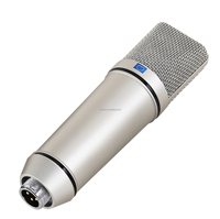 Microphone à condensateur de studio VOXFULL, capsule à diaphragme large de 26 mm en or, pour chant, enregistrement vocal et podcasting