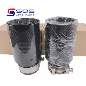 SQS Embout d'échappement bleu brûlé en carbone MP Performance de haute qualité 1 pièces pour <span class=keywords><strong>Bmw</strong></span> M5 M6 Embout de silencieux <span class=keywords><strong>M135i</strong></span> M235i Embouts d'échappement - Product Image 2