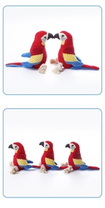 Factory Direct <strong>Wholesale</strong> Creative Plush <strong>Parrot</strong> Sound Squeaky Dog <strong>Toy</strong> Pet Animals Dog Chewy <strong>Toys</strong> Dog Accessories - Product Image 5