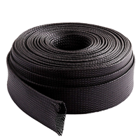 Gaine de câble tressée en nylon extensible personnalisée Leko FBT, diamètre intérieur 2 mm, pour la protection des câbles, homologuée 220 V, -20°C~+115°C