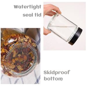 Ventes en gros <span class=keywords><strong>de</strong></span> petits pots en verre vides pour aliments avec couvercles, 100 ml, 200 ml, 300 ml, pots en verre pour <span class=keywords><strong>confiture</strong></span>, miel, cornichons - Product Image 5