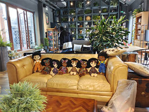 Poupée de chiffon en tissu pour fille africaine de 19 pouces, robe mignonne en peluche douce, poupée noire pour bébé - Product Image 6