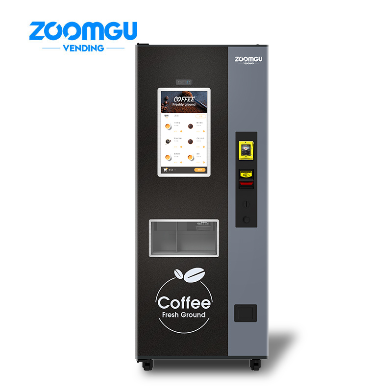 Zoomgu OEM ODM Монета Комбинация молока и кофе торговый автомат открытый