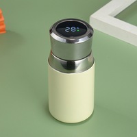 Bouteille d'eau intelligente avec logo personnalisé, mini-gobelet de poche haut de gamme, affichage intelligent de la température, double paroi en acier inoxydable sous vide