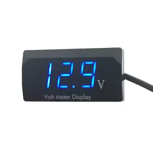 LED Motorcycle Waterproof Voltmeter Gauge Digital Display Voltmeter Panel Voltage Meter 12V voltmeter for Motorbikes