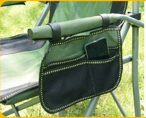 يدعم الخدمة الشاقة معسكر قابل للطي بذراع صلبة مبطن محمول مع حامل أكواب - Product Image 4