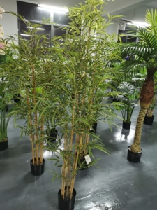 Hojas de plantas artificiales de bambú, hojas de bambú de seda, hojas de bambú a <span class=keywords><strong>precio</strong></span> de fábrica - Product Image 4