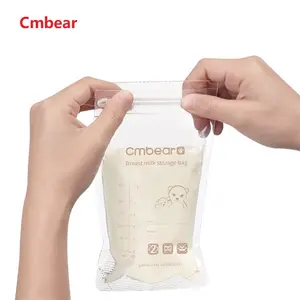 Cmbear 50 Stück Einweg-Reiß verschluss versiegelt Stand Up Pouch Bag Typ Muttermilch Aufbewahrung tasche