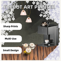 Printer Makanan Flatbed Inkjet Otomatis WiFi Definisi Tinggi dengan Tinta yang Dapat Dimakan untuk Pencetakan Kopi, Minuman, dan Makanan Penutup