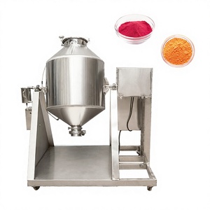 Mélangeur à double cône entièrement en acier inoxydable personnalisé avec système de pulvérisation de liquide, mélangeur de précision pour revêtement en poudre pour produits chimiques et alimentaires - Product Image 1