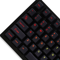 Personality GMK Midnight Rainbow Keycaps Pbt 129 Keys Dye-Sub Cherry Profile Keycap for 87/104/108 Mx Switch Mechanical Keyboard