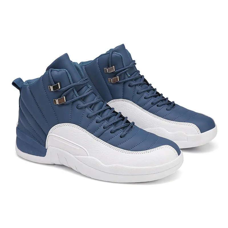 High Quality Aj12 Men's Basketball Shoes Black White Sport Engraved Comfortable Sneakers men's Casual Shoes