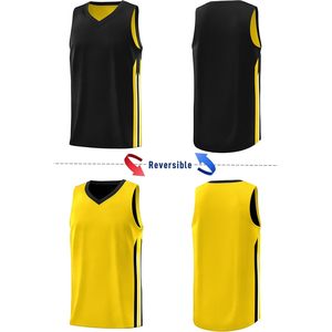 Youth Reversible <b>Basketball</b> <b>Jersey</b> V-Neck Moisture Wicking For <b>Kids</b> Sports Apparel - Product Image 2