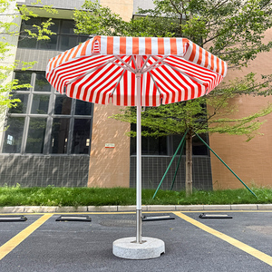 <span class=keywords><strong>Parasol</strong></span> de jardin, de plage ou de restaurant, imperméable, en aluminium de haute qualité, avec décoration à rayures droites, personnalisable, fabriqué en usine - Product Image 3