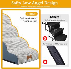 Pet Stairs Modular Modern Luxury Solid <b>Ladder</b> for Cats & Dogs-Detachable Design Eco-Friendly Living Room Furniture - Product Image 5