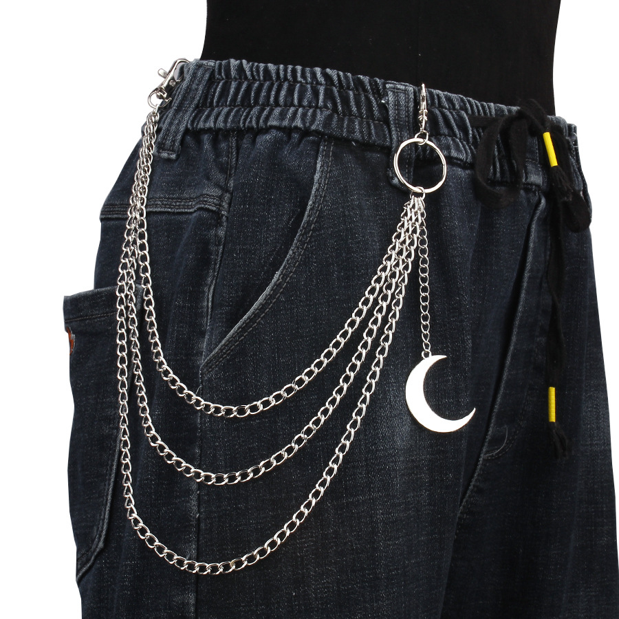 สร้อยโซ่หนา ดีไซน์พระจันทร์เสี้ยวขนาดใหญ่