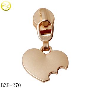 Chaussures de placage antique fermeture éclair décorative curseur logos sacs en alliage de zinc accessoire fermeture éclair en métal pour bottes - Product Image 6