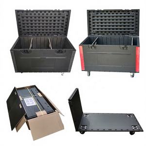 Kkmark Vente en gros <span class=keywords><strong>PL</strong></span>-UT1130x570x610-2P Coffres de transport robustes en plastique HDPE PE empilables, à roulettes, pour câbles et équipements de vol - Product Image 1