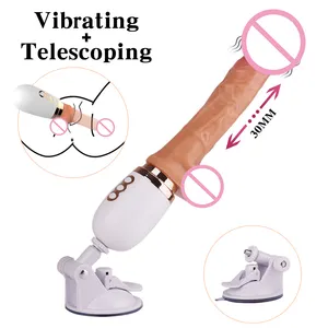 Pénis artificiel chauffant et vibromasseur grande taille avec télécommande sextoy lesbien pour adulte gode féminin