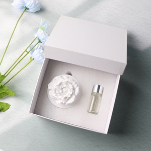 Hoa trắng gốm sứ khuếch tán mùi thơm đá Tinh dầu làm mát không khí thạch cao đặt phòng hương thơm - Product Image 1