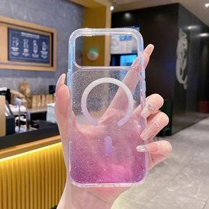 Coques de téléphone magnétiques brillantes pour iPhone 17, 16 Plus, 15, 14, 13, 12 Pro Max, 11 – Protection sans fil pour iPhone 17 Air - Product Image 4