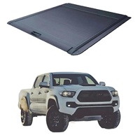Couverture de benne de camionnette enroulable rigide en alliage d'aluminium rétractable compatible avec Foton Tunland Pickup
